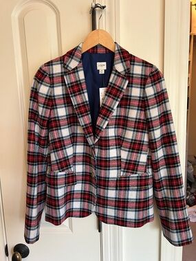 J. Crew Wool Plaid Blazer